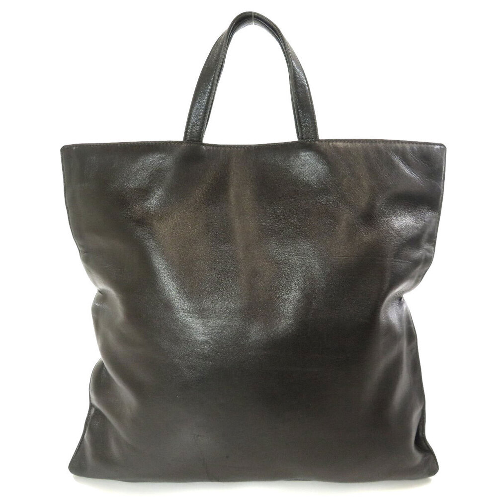 Loewe embossed bag lambskin tote Black